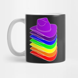 LGBTQ Cowboy Hats, Cowboy Rainbow Mug